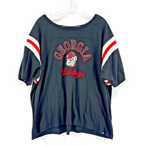 Fanatics Women's Georgia Bulldogs T-Shirt Round Neck Black 3XL